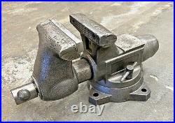 Wilton 1760 Tradesman Bench Vise with 6 Serrated Jaws & Swivel Base Bullet Vice