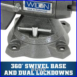 Wilton 28824 5.5 Inch Jaw Width Anvil Multi Purpose Swivel Base Work Bench Vise