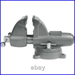 Wilton 28828 6 Combo Pipe/Bench Jaw Round Channel Vise with Swivel Base