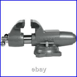 Wilton 28832 500S 5 Machinist Jaw Round Channel Vise with Swivel Base