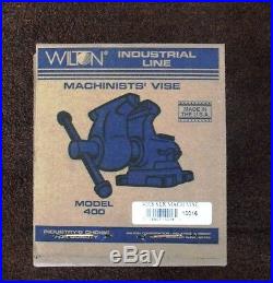 Wilton 400S, 4 Jaw Width by 6.5 Opening Machinist Swivel Base Vise