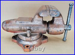 Wilton 450s Bench Vise 1989 Swivel Base 69lbs 4.5 Wide Jaws MADE in USA Vice