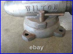 Wilton 4 Machinist Bullet model 400 Bench Vise Swivel Base Vintage Bench Vise