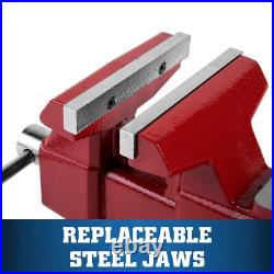 Wilton 5.5 Inch Heavy Duty Bench Vise with 360 Degree Swivel and Pipe Jaws