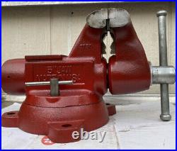 Wilton 5 Bullet Bench Vise With Swivel Base & Pipe Jaw Made In USA