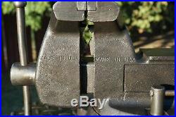 Wilton 5'' Jaw Bench Vise, Heavy Duty, With Swivel Base & Pipe Grips, 40 Lb Vice