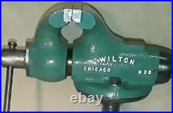 Wilton #820 Baby Bullet 2 Machinist Vise on PowRarm Junior Ball Swivel Base'58