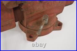 Wilton 845 5 Bench Vise 110850 with Steel Jaws Base Swivel Pivot REPLACED HANDLE