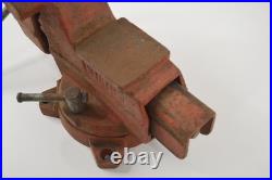 Wilton 845 5 Bench Vise 110850 with Steel Jaws Base Swivel Pivot REPLACED HANDLE