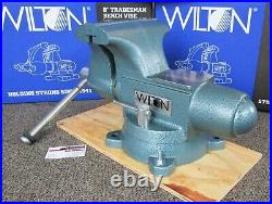 Wilton 8 Tradesman Round Channel Vise with Swivel Base Model 1780A USA-Made