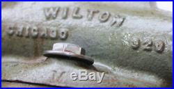 Wilton Baby Bullet 820 Vise With Powrarm Junior swivel articulating base NICE