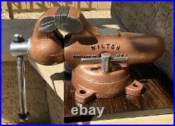 Wilton Bullet Machinist Bench Vise 3 1/2 Jaws Swivel Base 101020 Made USA