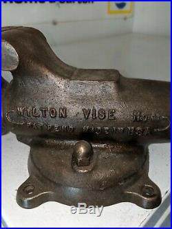 Wilton Bullet Vise No. 3 Chicago Pat. Pend. With Swivel Base 3 Jaws