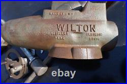 Wilton Bullet Vise Swivel Base 5 in wide jaws 101164 Schiller Park USA Original