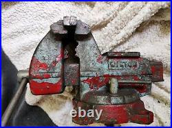 Wilton Mechanics Bench Vise 4 Jaw 6.5 open Full Swivel Base Pipe weighs 33.5 lb