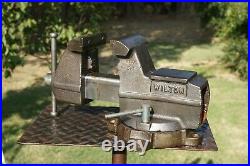 Wilton Mechanics Vise 4'' Jaw, With Swivel Base & Pipe Grip, 33 Lb Vice Made In Us