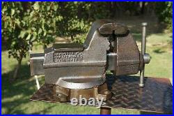 Wilton Mechanics Vise 4'' Jaw, With Swivel Base & Pipe Grip, 33 Lb Vice Made In Us