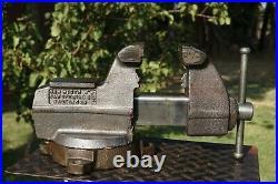 Wilton Mechanics Vise 4'' Jaw, With Swivel Base & Pipe Grip, 33 Lb Vice Made In Us