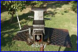 Wilton Mechanics Vise 4'' Jaw, With Swivel Base & Pipe Grip, 33 Lb Vice Made In Us