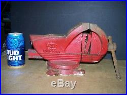 Wilton Shop King Bench Vise, 4 Jaw, Swivel Base, Chicago 14, Made In USA