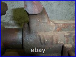 Wilton Swivel Bullet Bench Vise, 3 1/2 Jaws, 101160, Schiller Park ILL, Used