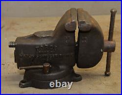 Wilton Torco St 40 vise swivel base bench machinist tool USA 4 jaw collectible