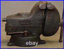 Wilton Torco St 40 vise swivel base bench machinist tool USA 4 jaw collectible