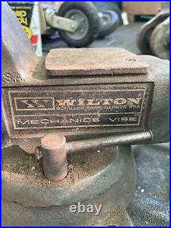 Wilton USA Mechanics or Machinist Bench Vise 4 Jaws 111055 111056 W Swivel Base