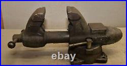 Wilton bullet vise 3 1/2 jaw swivel base USA pipe jaws & anvil 50 lb heavy duty