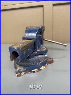Woden No. 186B/2 Mechanic's Vise with Swivel Base. Made in England