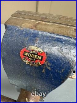 Woden No. 186B/2 Mechanic's Vise with Swivel Base. Made in England