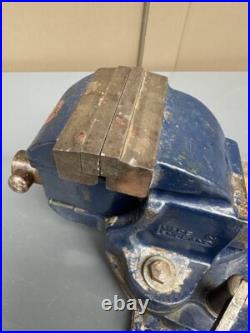 Woden No. 186B/2 Mechanic's Vise with Swivel Base. Made in England