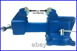 Yost Vises Model 465 Heavy-Duty 6.5 Combo Pipe and Bench Vise with Swivel Base