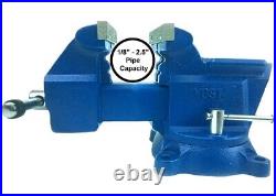 Yost Vises Model 465 Heavy-Duty 6.5 Combo Pipe and Bench Vise with Swivel Base