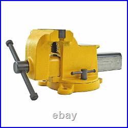 Yost Vises Model 910-HV Workshop Vise High Visibility All Steel Yellow 10in