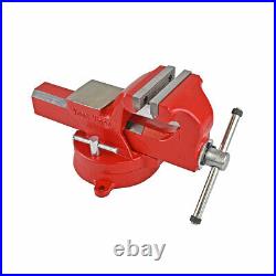 Yost Vises Model ADI-4 Bench Vise Austempered Ductile Iron Swivel Base 4in Red