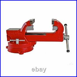 Yost Vises Model ADI-4 Bench Vise Austempered Ductile Iron Swivel Base 4in Red