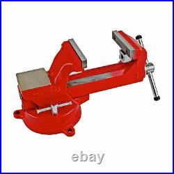 Yost Vises Model ADI-4 Bench Vise Austempered Ductile Iron Swivel Base 4in Red