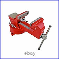 Yost Vises Model ADI-4 Bench Vise Austempered Ductile Iron Swivel Base 4in Red