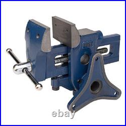 Yost Vises Model MAV-3.5 Multi Angle Vise Gray Iron Swivel Base 3.5in Blue