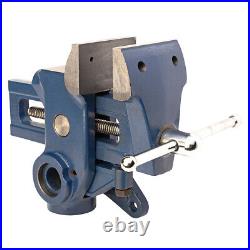 Yost Vises Model MAV-3.5 Multi Angle Vise Gray Iron Swivel Base 3.5in Blue