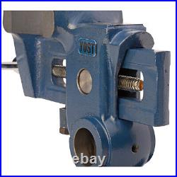 Yost Vises Model MAV-3.5 Multi Angle Vise Gray Iron Swivel Base 3.5in Blue